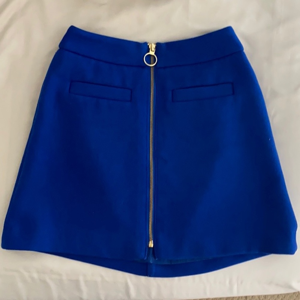 Blue Express Zipper Skirt